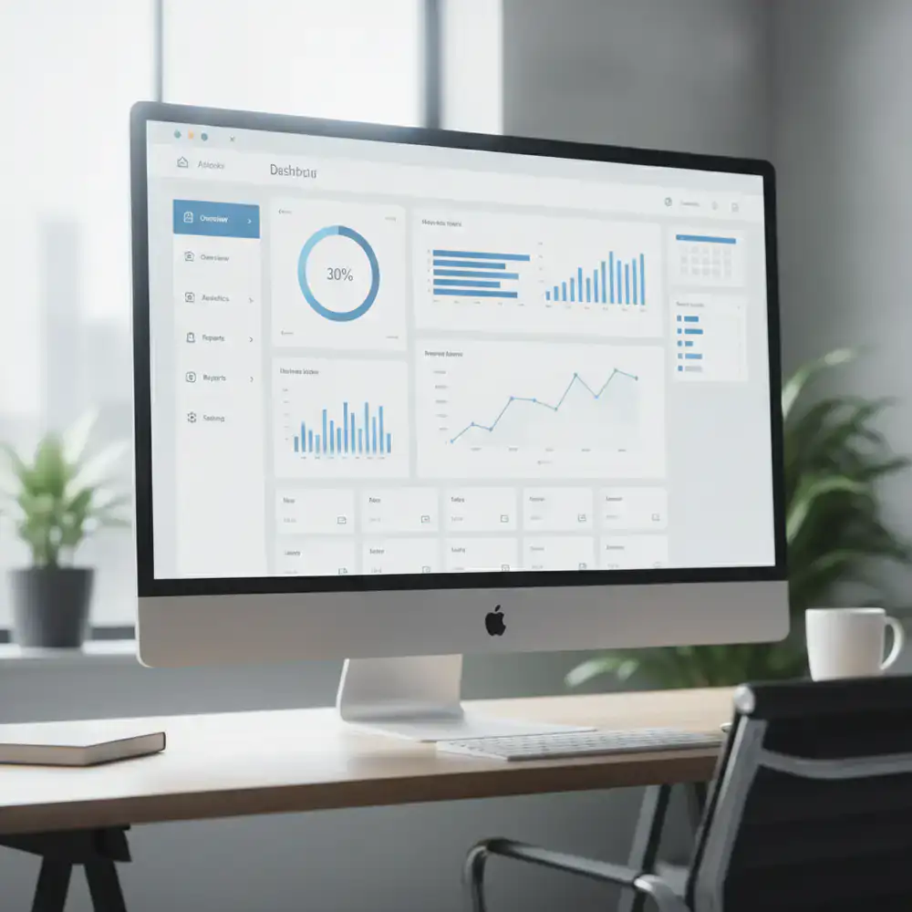 Enterprise web dashboard UI interface